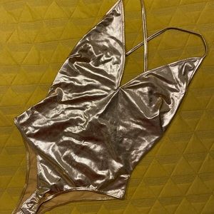 Metallic Gold Body Suit